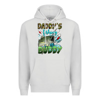 Dove Grey daddy's fishing buddy Premium Hoodie - HRA Design Shop