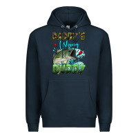 Navy daddy's fishing buddy Premium Hoodie - HRA Design Shop