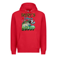 Red daddy's fishing buddy Premium Hoodie - HRA Design Shop