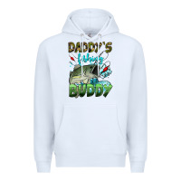 White daddy's fishing buddy Premium Hoodie - HRA Design Shop
