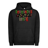 Pigment Black Somebody's Jolly Ass Wife Urban Hoodie - FaDigitalArtStudio