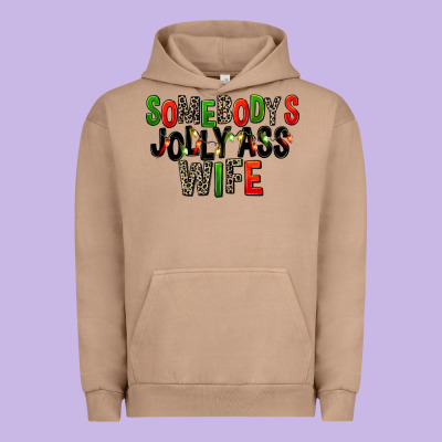 Somebody's Jolly Ass Wife Urban Hoodie Designed By Fadigitalartstudio