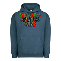 Pigment Midnight Navy Somebody's Jolly Ass Wife Urban Hoodie - FaDigitalArtStudio