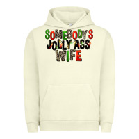 Pigment Pistachio Somebody's Jolly Ass Wife Urban Hoodie - FaDigitalArtStudio