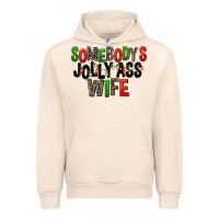 Sandshell Somebody's Jolly Ass Wife Urban Hoodie - FaDigitalArtStudio