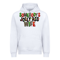 White Somebody's Jolly Ass Wife Urban Hoodie - FaDigitalArtStudio