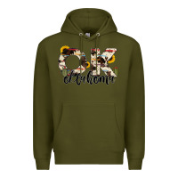 Army Green oklahoma state cowhide serape cactus Premium Hoodie - RanaPortraitStore