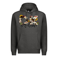 Charcoal Heather oklahoma state cowhide serape cactus Premium Hoodie - RanaPortraitStore