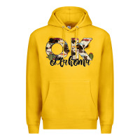Lemon oklahoma state cowhide serape cactus Premium Hoodie - RanaPortraitStore