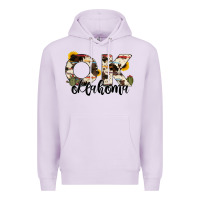 Lilac oklahoma state cowhide serape cactus Premium Hoodie - RanaPortraitStore