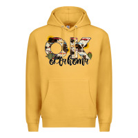 Mustard oklahoma state cowhide serape cactus Premium Hoodie - RanaPortraitStore