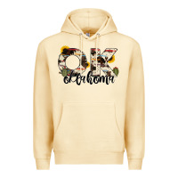 Pina Colada oklahoma state cowhide serape cactus Premium Hoodie - RanaPortraitStore