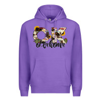 Purple oklahoma state cowhide serape cactus Premium Hoodie - RanaPortraitStore