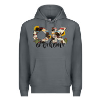 Rock oklahoma state cowhide serape cactus Premium Hoodie - RanaPortraitStore