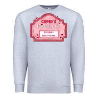 Heather Grey cupid's brewing company Premium Sweatshirt - MaliasSmallBusiness