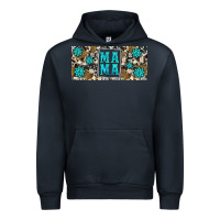 Navy western cowhide mama 16oz libbey glass Urban Hoodie - HRA Design Shop