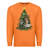 Carrot hunting christmas tree Premium Sweatshirt - MaliasSmallBusiness