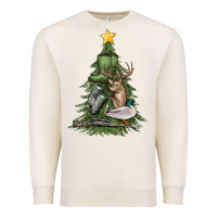 Sandshell hunting christmas tree Premium Sweatshirt - MaliasSmallBusiness