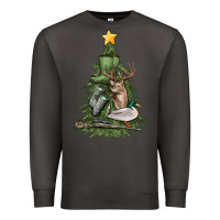 Smoke hunting christmas tree Premium Sweatshirt - MaliasSmallBusiness