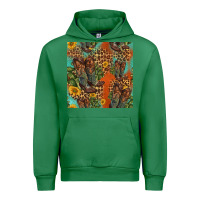 Emerald western boots and sunflowers seamless pattern Urban Hoodie - HRA Design Shop