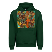 Forest Green western boots and sunflowers seamless pattern Urban Hoodie - HRA Design Shop