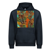 Navy western boots and sunflowers seamless pattern Urban Hoodie - HRA Design Shop