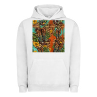 Pigment Lunar Rock western boots and sunflowers seamless pattern Urban Hoodie - HRA Design Shop
