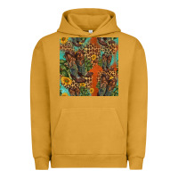 Pigment Peanut Butter western boots and sunflowers seamless pattern Urban Hoodie - HRA Design Shop