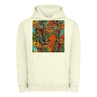 Pigment Pistachio western boots and sunflowers seamless pattern Urban Hoodie - HRA Design Shop