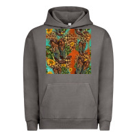 Pigment Tornado western boots and sunflowers seamless pattern Urban Hoodie - HRA Design Shop