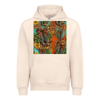 Sandshell western boots and sunflowers seamless pattern Urban Hoodie - HRA Design Shop