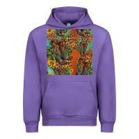 Tulip western boots and sunflowers seamless pattern Urban Hoodie - HRA Design Shop
