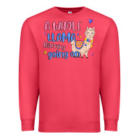 Cardinal a whole llama learning going on Premium Sweatshirt - MaliasSmallBusiness