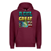 Burgundy reely great dad Premium Hoodie - HRA Design Shop