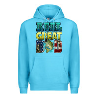 Ocean Blue reely great dad Premium Hoodie - HRA Design Shop