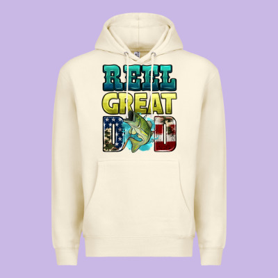 Reely Great Dad Premium Hoodie Designed By Hra Design Shop