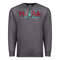 Charcoal Heather lightning bolt mama Premium Sweatshirt - MaliasSmallBusiness