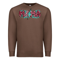 Chestnut lightning bolt mama Premium Sweatshirt - MaliasSmallBusiness