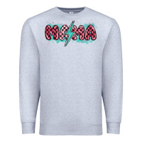 Heather Grey lightning bolt mama Premium Sweatshirt - MaliasSmallBusiness