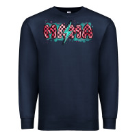 Navy lightning bolt mama Premium Sweatshirt - MaliasSmallBusiness