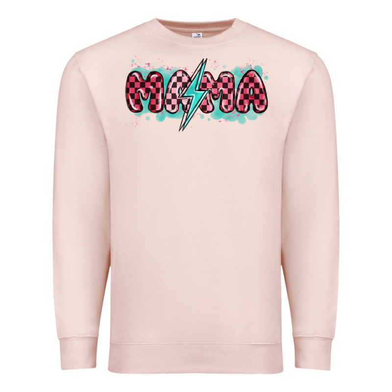Lightning Bolt Mama Premium Sweatshirt by MaliasSmallBusiness | Teevron