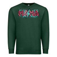 Sports Green lightning bolt mama Premium Sweatshirt - MaliasSmallBusiness