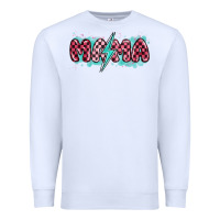 White lightning bolt mama Premium Sweatshirt - MaliasSmallBusiness