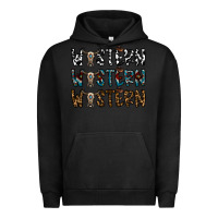 Pigment Black western western western Urban Hoodie - CowhideDigitalArt