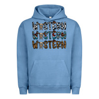 Pigment Pebble Blue western western western Urban Hoodie - CowhideDigitalArt
