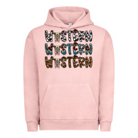Pigment Salmon western western western Urban Hoodie - CowhideDigitalArt