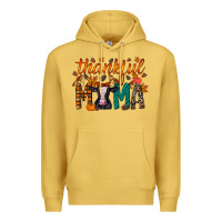 Antique Gold thankful mama holstein cow Premium Hoodie - RacoonDesign