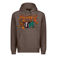 Coffee thankful mama holstein cow Premium Hoodie - RacoonDesign