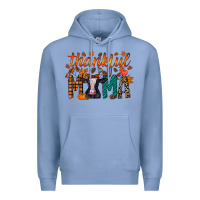 Colony Blue thankful mama holstein cow Premium Hoodie - RacoonDesign