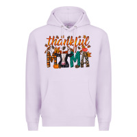 Lilac thankful mama holstein cow Premium Hoodie - RacoonDesign